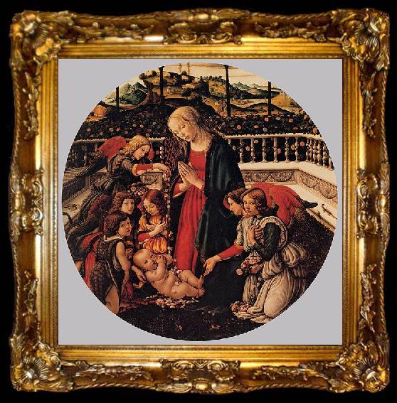 framed  Francesco Botticini Madonna with Child, ta009-2
