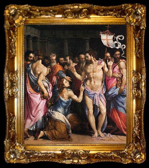 framed  Francesco Salviati The Incredulity of St Thomas, ta009-2