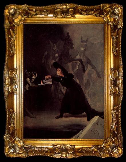 framed  Francisco de Goya Die Lampe des Teufels, ta009-2