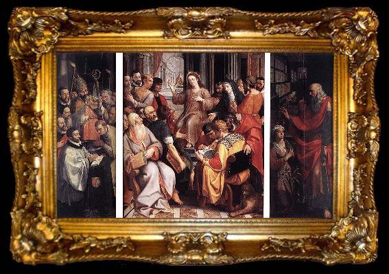 framed  Frans Francken II Jesus among the Doctors, ta009-2