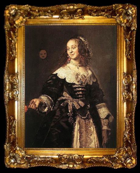 framed  Frans Hals Portrait of Isabella Coymans, ta009-2