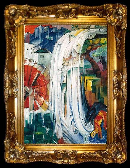 framed  Franz Marc The Bewitched Mill, ta009-2