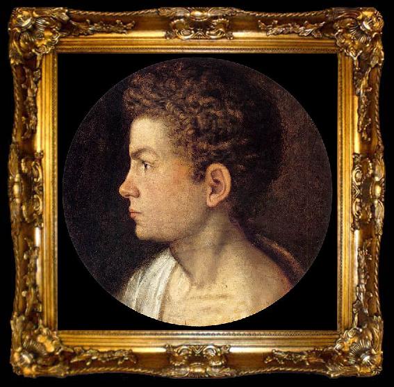 framed  Giovanni Paolo Lomazzo Self-portrait, ta009-2