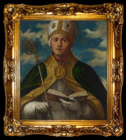 framed  Girolamo Romanino Saint Gaudioso, ta009-2
