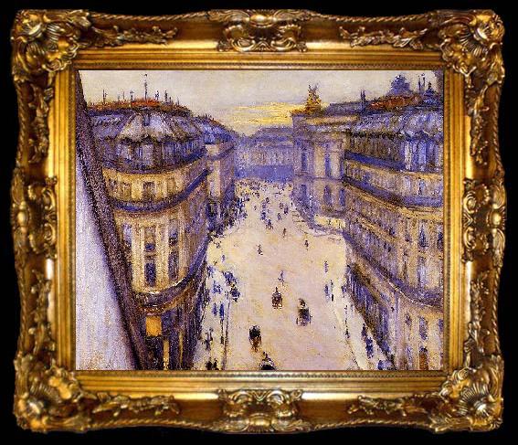 framed  Gustave Caillebotte Rue Halevy, ta009-2