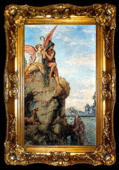 framed  Gustave Moreau Hesiod and the Muses, ta009-2