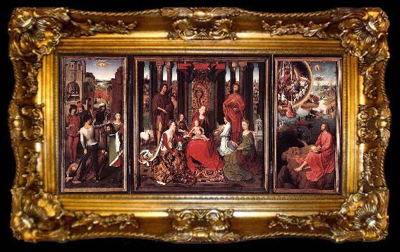 framed  Hans Memling St John Altarpiece, ta009-2