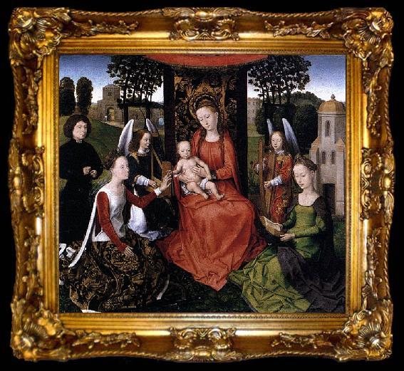 framed  Hans Memling The Mystic Marriage of St Catherine, ta009-2