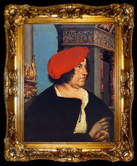 framed  Hans holbein the younger Portrait of Jakob Meyer zum Hasen., ta009-2