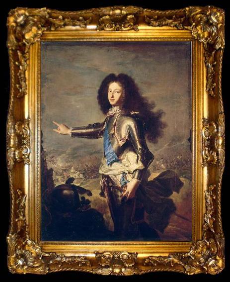 framed  Hyacinthe Rigaud Portrait de Louis de France, duc de Bourgogne, ta009-2
