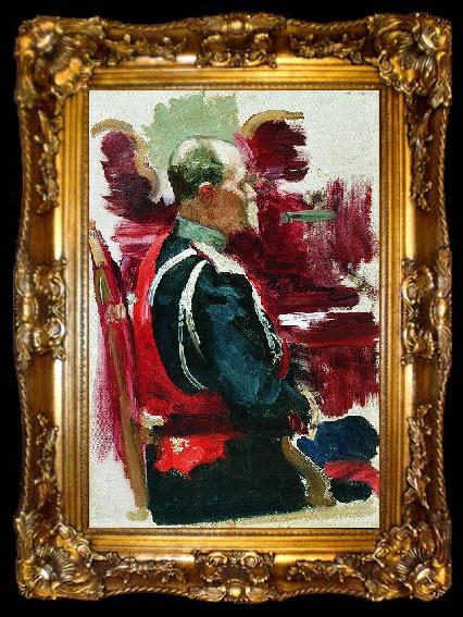 framed  Ilya Repin Study for the picture Formal Session of the State Council., ta009-2