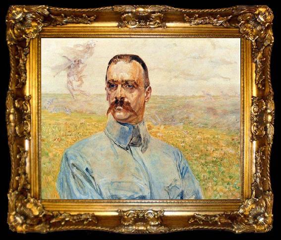 framed  Jacek Malczewski Portrait of Jozef Pilsudski, ta009-2