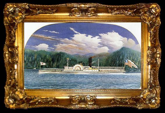 framed  James Bard Niagara, Hudson River steamboat built 1845, ta009-2