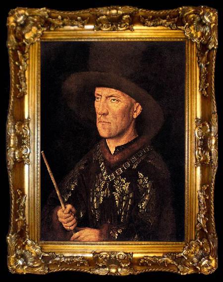 framed  Jan Van Eyck Portrait of Baudouin de Lannoy, ta009-2
