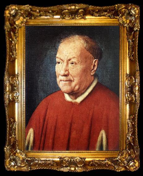 framed  Jan Van Eyck Portrait of Cardinal Niccole Albergati, ta009-2