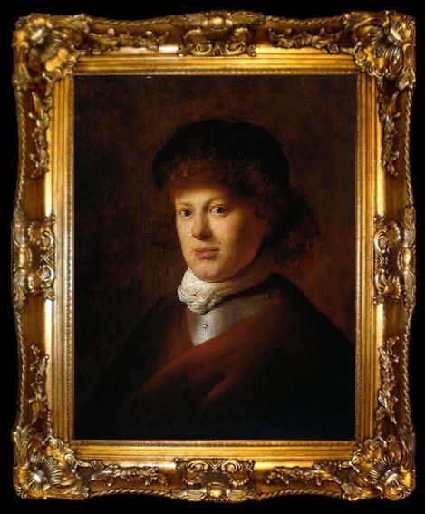 framed  Jan lievens Portrait of Rembrandt van Rijn, ta009-2