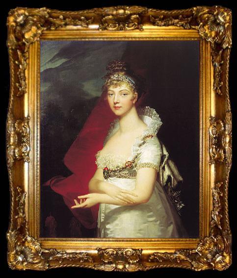 framed  Jean-Laurent Mosnier German born Princess Louise of Baden, ta009-2