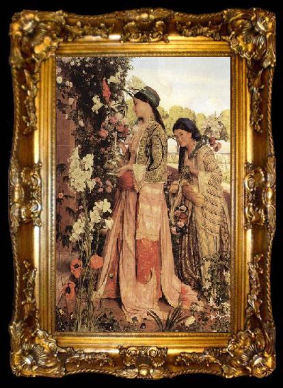 framed  John Frederick Lewis Lilium Auratum, ta009-2