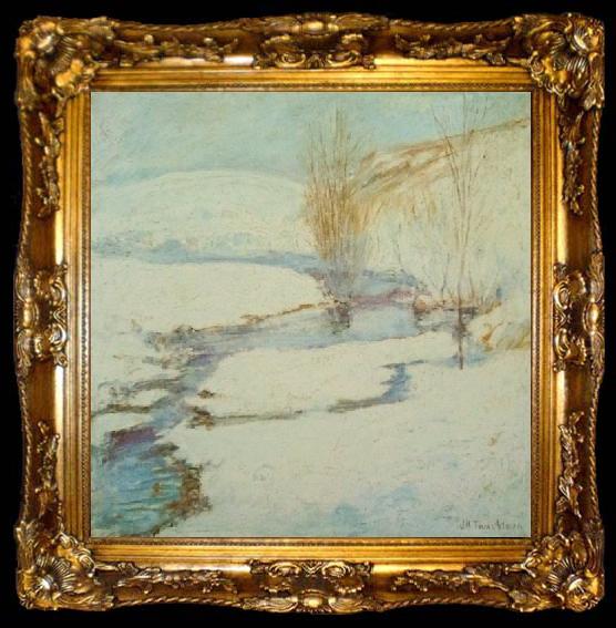 framed  John Henry Twachtman Winter Landscape, ta009-2
