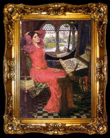 framed  John William Waterhouse I am half-sick of shadows, said the Lady of Shalott, ta009-2