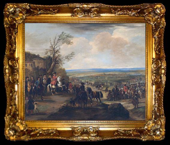 framed  John Wootton The Duke of Marlborough at the Battle of Oudenaarde, ta009-2