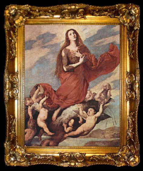 framed  Jose de Ribera Verklarung der Hl. Maria Magdalena, ta009-2