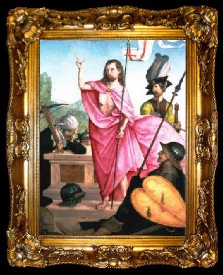 framed  Juan de Flandes Resurrection, ta009-2
