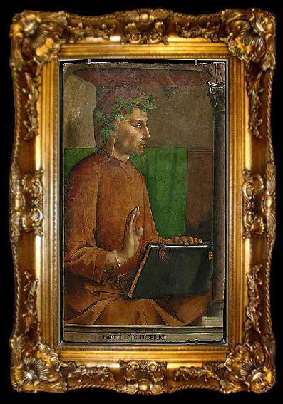 framed  Justus van Gent Dante Alighieri, ta009-2