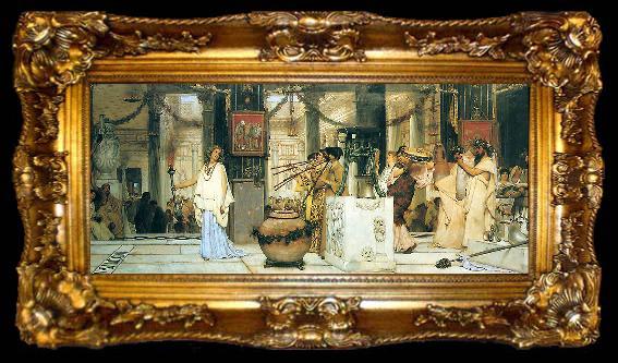 framed  Laura Theresa Alma-Tadema The Vintage Festival, ta009-2