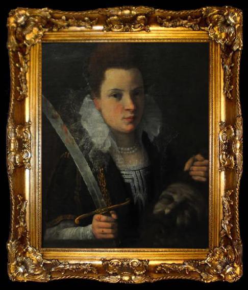 framed  Lavinia Fontana Judith with the head of Holofernes., ta009-2