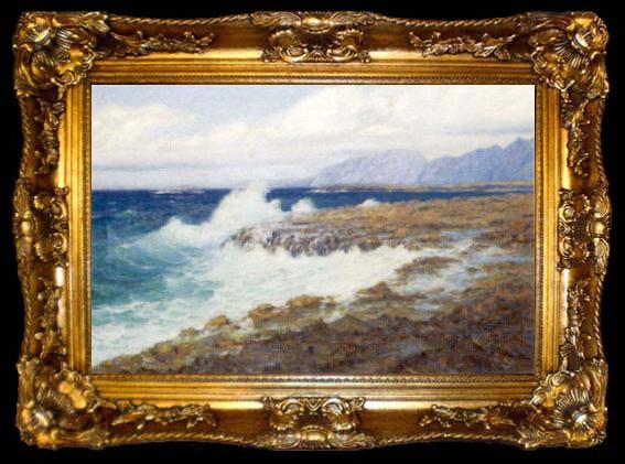 framed  Lionel Walden Marine View--Windward Hawaii, ta009-2