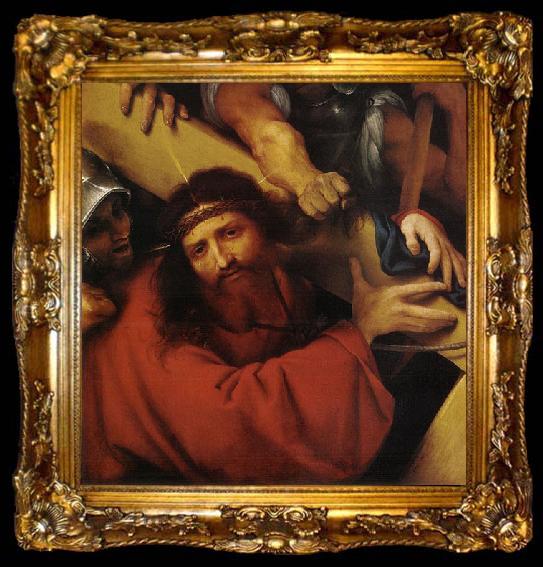 framed  Lorenzo Lotto Christ Carrying the Cross, ta009-2