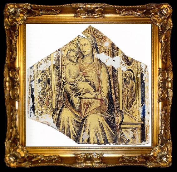 framed  Lorenzo Monaco Virgin and Child Enthroned with Sts John the Baptist and John the Evangelist, ta009-2