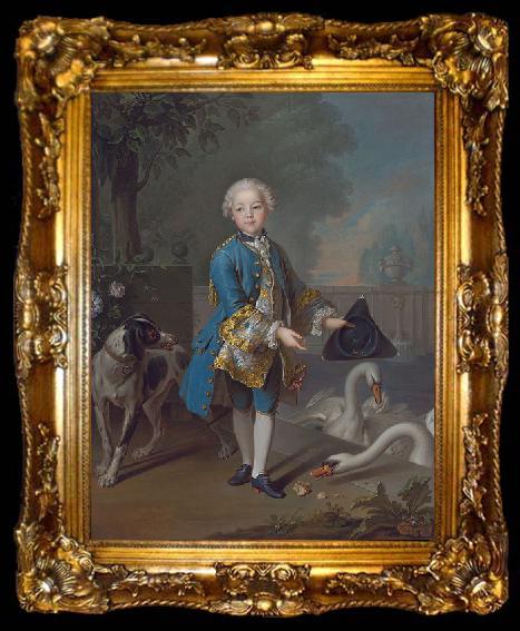 framed  Louis Tocque Portrait of Louis Philippe Joseph, Duc d