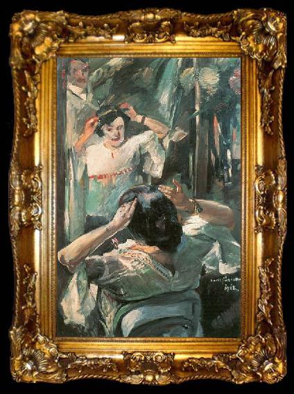 framed  Lovis Corinth Vor dem Spiegel, ta009-2