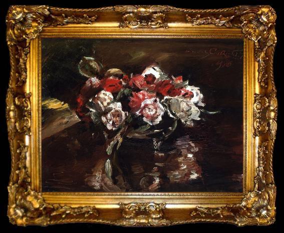 framed  Lovis Corinth Floral Still Life, ta009-2