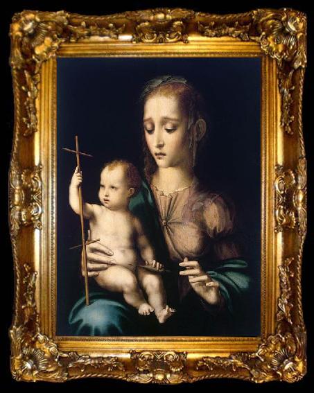 framed  MORALES, Luis de Madonna with the Child, ta009-2