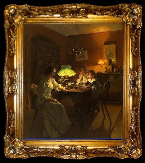 framed  Marcel Rieder The new toy, ta009-2