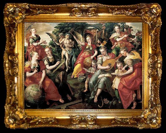 framed  Marten de Vos Allegory of the Seven Liberal Arts, ta009-2