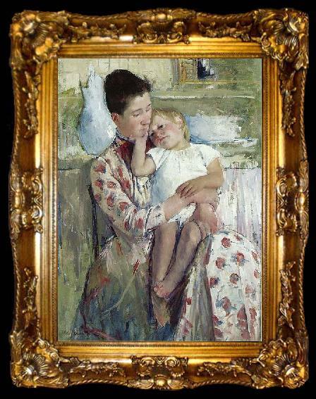 framed  Mary Cassatt Mother and Child, ta009-2