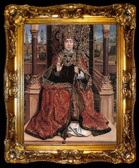 framed  Master of the Legend of St. Lucy St Nicholas Altarpiece, ta009-2
