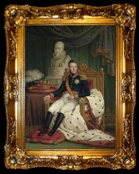 framed  Mattheus Ignatius van Bree Portrait of William I, King of the Netherlands, ta009-2