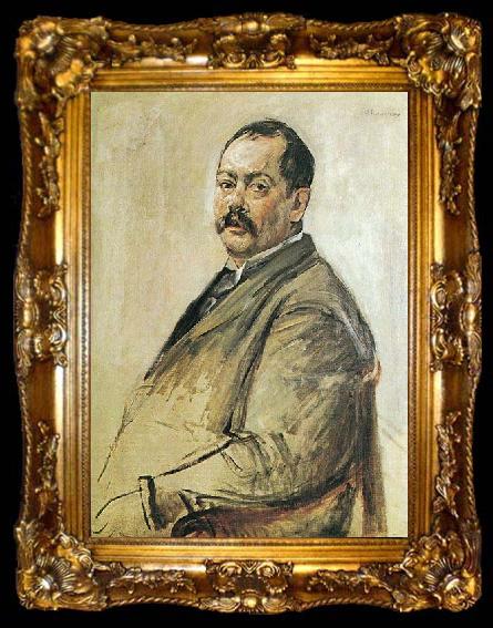 framed  Max Liebermann Bildnis des Malers Lovis Corinth, ta009-2