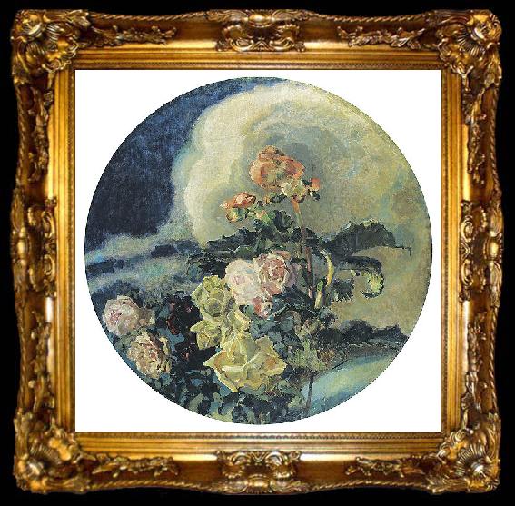framed  Mikhail Vrubel Yellow Roses, ta009-2