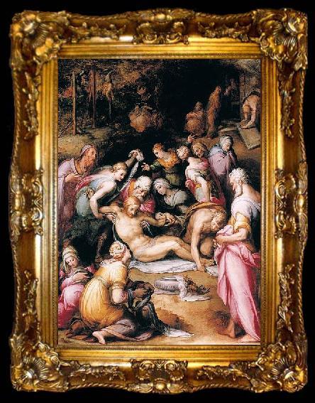 framed  Naldini, Giovanni Battista Lamentation over the Dead Christ, ta009-2
