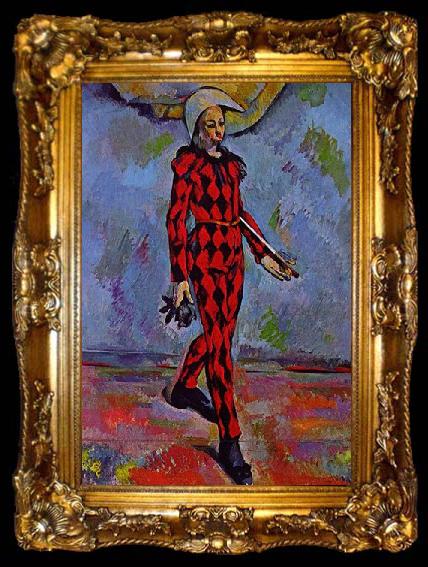 framed  Paul Cezanne Harlekin, ta009-2