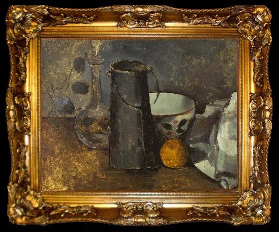 framed  Paul Cezanne Still Life with Carafe, ta009-2