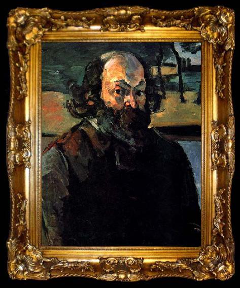 framed  Paul Cezanne Self-portrait., ta009-2