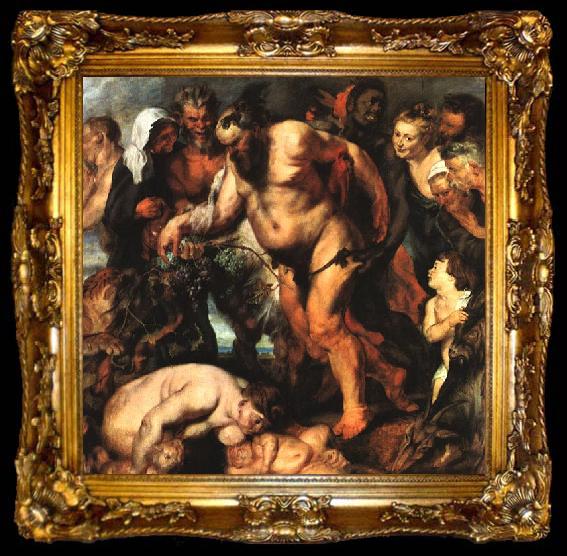 framed  Peter Paul Rubens Drunken Silenus, ta009-2