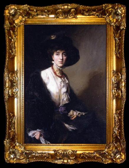 framed  Philip Alexius de Laszlo Portrait of Vita Sackville-West, ta009-2